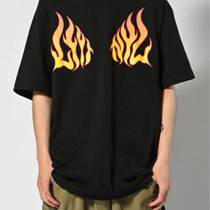 LFYT 炎プリント Tシャツ Lサイズ ブラック 両面ロゴ メキシコ製 Flame Logo T-Shirt Black Front & Back Print Made in Mexico 半袖