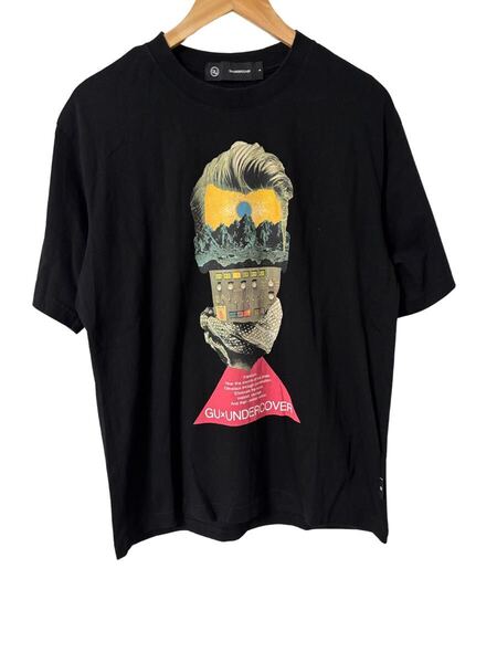 GU UNDERCOVER コラボTシャツ 黒 Sサイズ グラフィックプリント 綿100% Graphic T-Shirt Black S Size Cotton 100% Collab 半袖