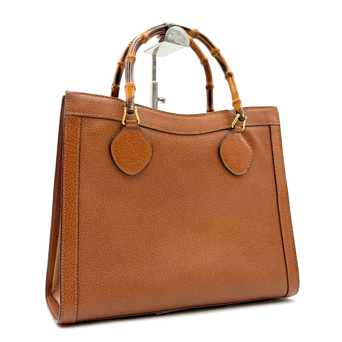 美品❣️GUCCI グッチ トートバッグ ダイアナ バンブー キャメル A4 Yahoo!オークション -「バッグ ダイアナ」(グッチ) (く)の落札