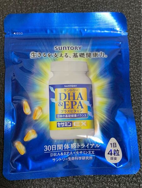 【送料無料】 サントリー DHA&EPA+セサミンEX オメガ3脂肪酸 DHA EPA サプリ 120粒入/約30日分 1袋