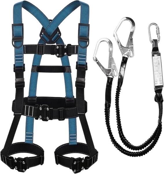 限定品 フルハーネス安全帯 新規格 セット 脱着簡単 全身反射 安全保護 ワンタッチ