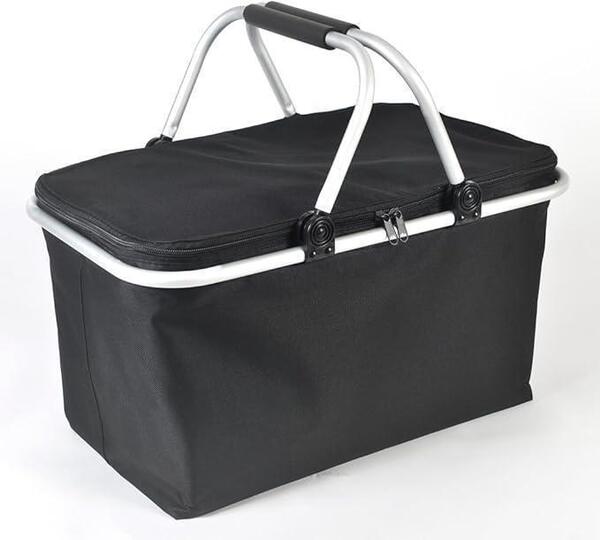 クーラーボックス ピクニック 保冷 保温 防水 30L 折り畳み式 クーラー バッグ バスケット アウトドア 買い物バッグ レジ袋 クーラー