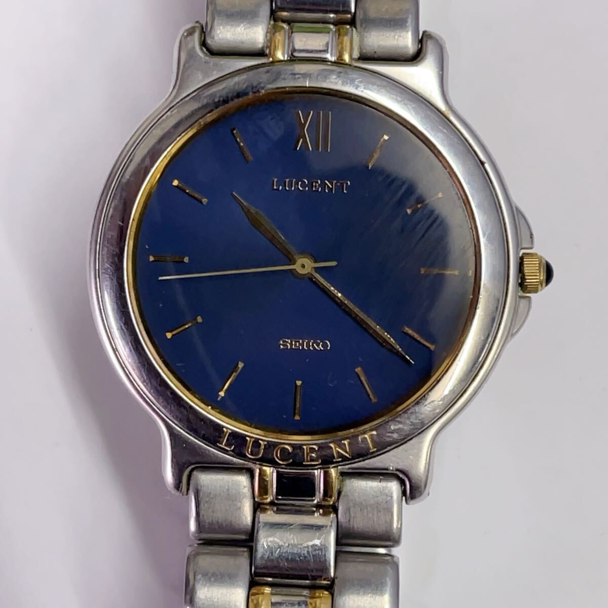 Vintage Seiko Lucent 5E21 6E50 Roman Numeral Dial Men Quartz