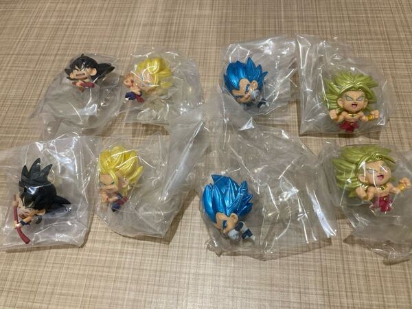 送料無料 バンダイ ドラゴンボール 超戦士フィギュア5 4種8体 セット 内袋未開封 ブロリー 超サイヤ人 孫悟空 ベジータ スーパーサイヤ人