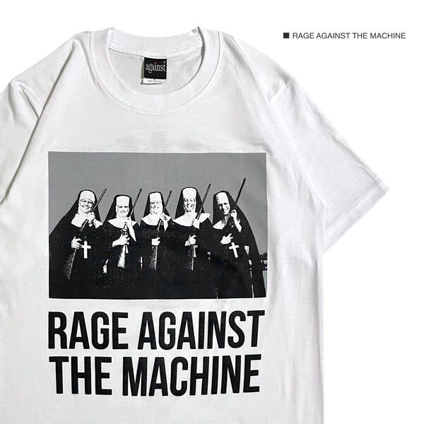 Rage Against the Machine レイジ Lサイズ 半袖 Tシャツ ロック バンドTシャツ ホワイト シスター
