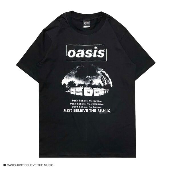 OASIS オアシス Lサイズ 半袖 Tシャツ ロック バンドT ブラック