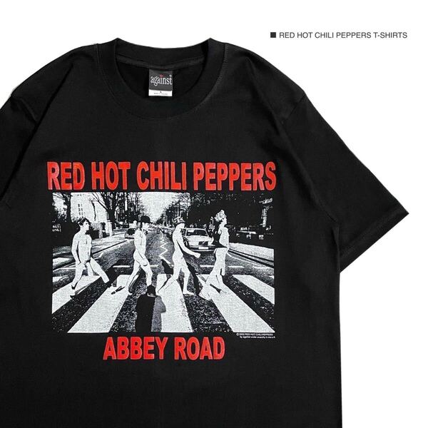 RED HOT CHILIPEPPERS レッドホットチリペッパーズ アビーロード ビートルズ XLサイズ 半袖 Tシャツ ロック バンドT