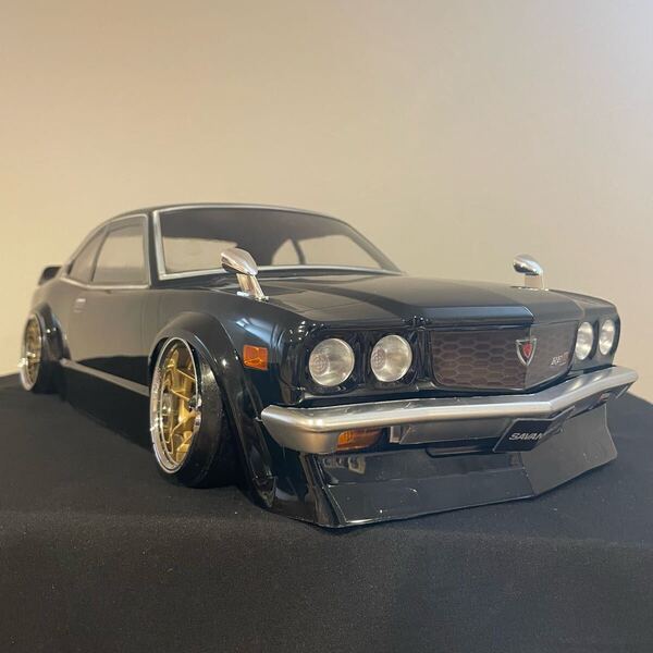 abcホビー マツダ サバンナクーペ オーバーフェンダ 1/10ラジコンボディ 塗装済み