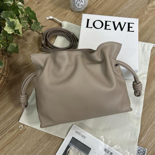 送料無料 LOEWE ロエベ フラメンコクラッチミニ ショルダーバッグ斜めがけ サンド 現行販売品