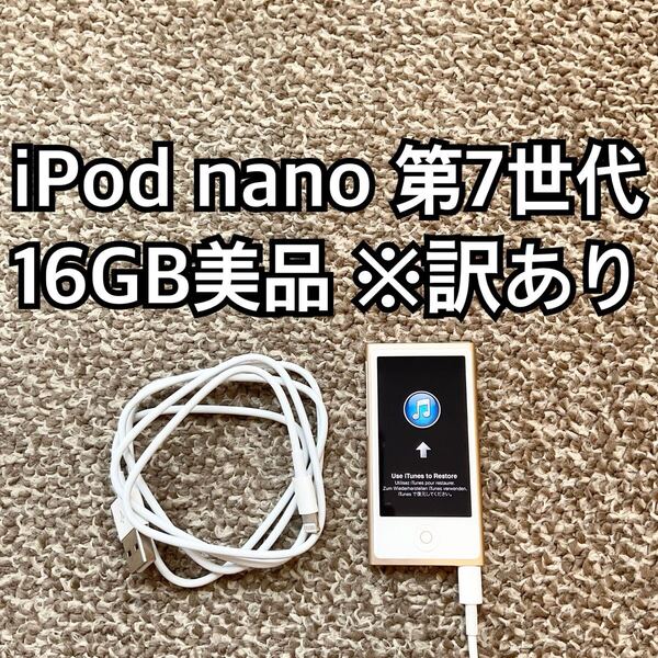 16GB iPod nano 第7世代 Apple アップル アイポッド 本体T