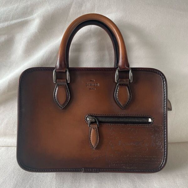 極美品 ベルルッティ berluti 1jour guliver アンジュールガリバー ハンドバッグ ブリーフケース ビジネスバッグ 2way ショルダー