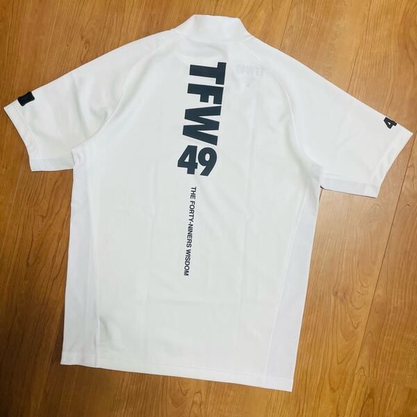 TFW49 モックネック Tシャツ ホワイト M junhashimoto ゴルフ