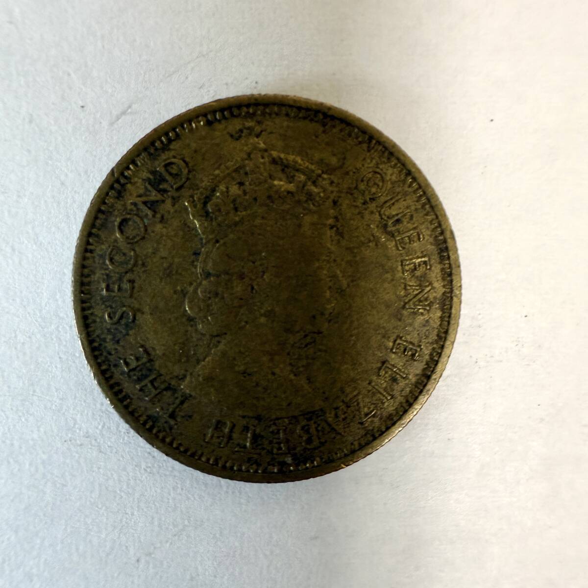 エリザベス女王・中古イギリス植民地時代香港硬貨7種類一式が