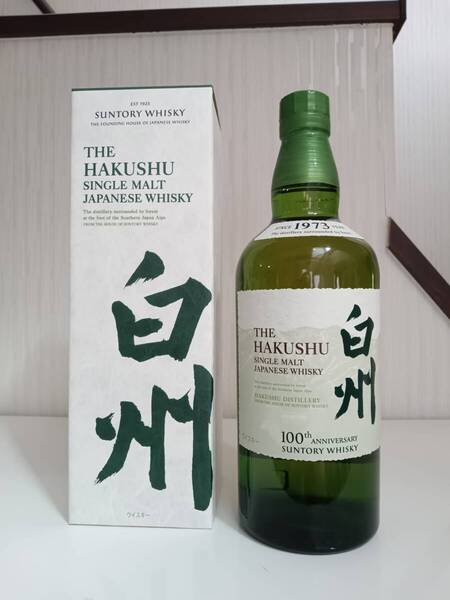 サントリーウイスキー 白州NV100thラベル!!シングルモルト700ml 1本