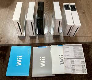 【1円スタート】Wii 本体 まとめ売り 通電確認済み 任天堂 NINTENDO 説明書付き Wiiウェア 乱戦ポケモンスクランブル など