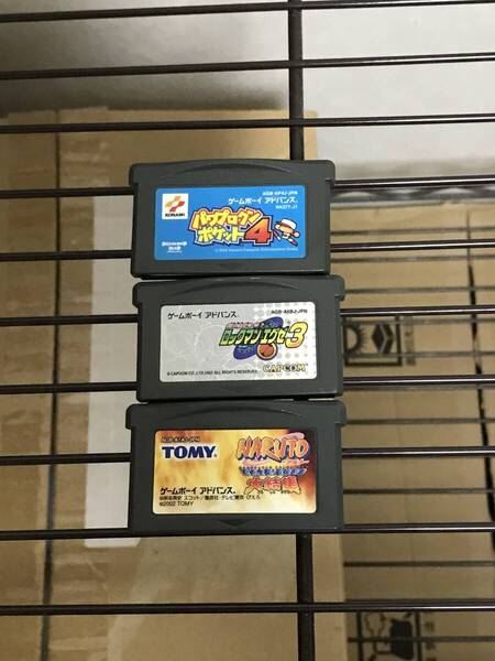 GBA パワプロクンポケット4 ロックマンエグゼ3 ナルト ソフト セット 送料無料〜