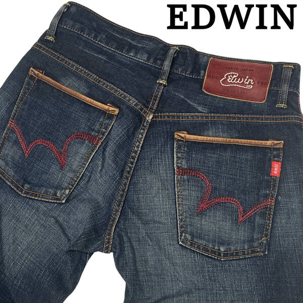 EDWIN エドウィン BTJ03 W28 (約76cm W30相当) blue trip ウエスタン ジーンズ デニム パンツ