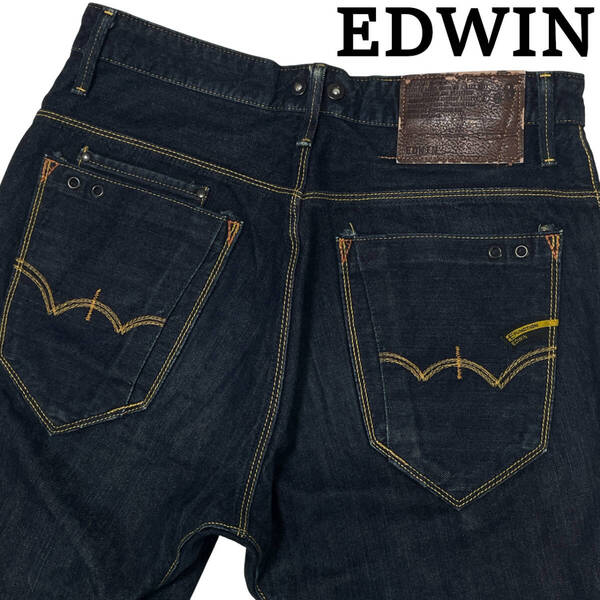 EDWIN エドウィン EF593 W30 (約82cm W31相当) 廃版 E-FUNCTION 立体裁断 サルエル デニムパンツ メンズ ジーンズ アンクル丈
