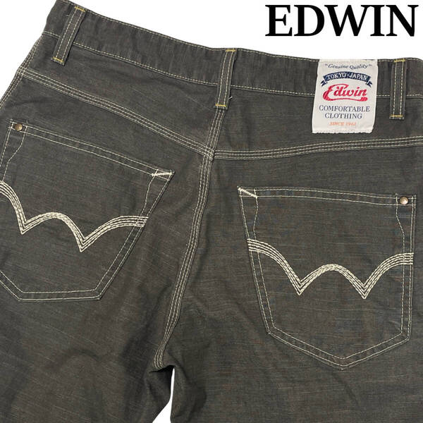 EDWIN エドウィン 701RS siz.M (約82cm W32相当) 麻混 イージーパンツ メンズ コットンパンツ