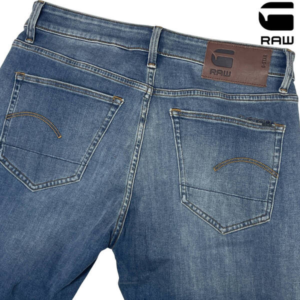 G-STAR RAW 3301 SLIM W32 (約83cm W33相当) サスティナブル ジースターロウ ストレッチ メンズ スリム テーパード デニムパンツ ジーンズ