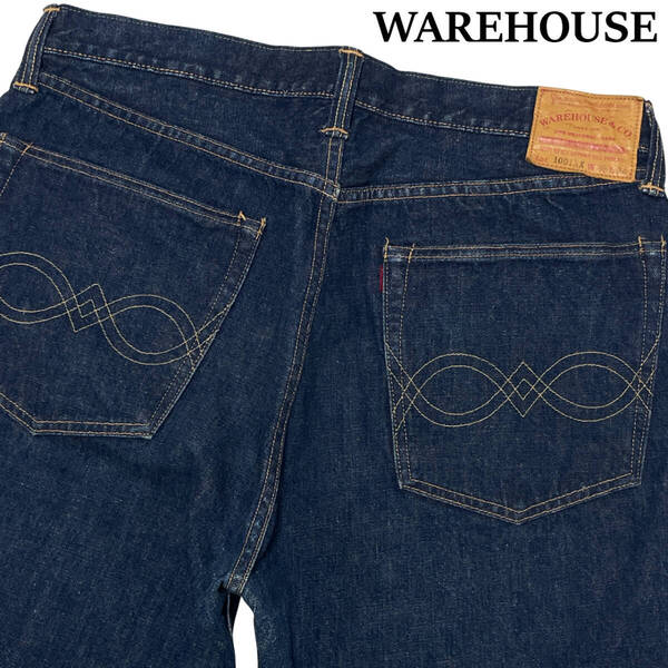 WAREHOUSE 1001XX W38 (約89cm) ウエアハウス 13.5oz セルヴィッチ GENUS赤タブ 黄耳 デニムパンツ メンズ ジーンズ