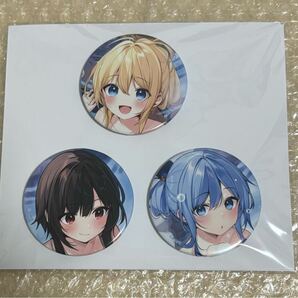 C105 コミケ このすば 温泉 缶バッジセット めぐみん アクア アイリス