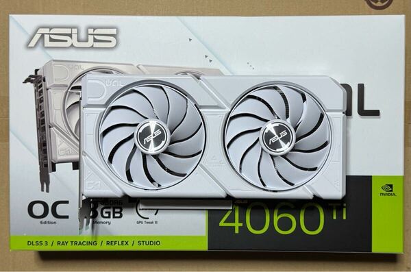 ASUS RTX 4060Ti 8GB White 美品 GeForce