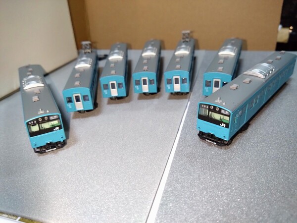 鉄道コレクション JR201系 東海道・山陽緩行線 7両セット 車両のみ ジャンク JR西日本 鉄コレ