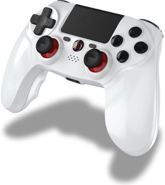 PS4コントローラー 無線Bluetooth接続 大容量バッテリー12時間連続 ホワイト