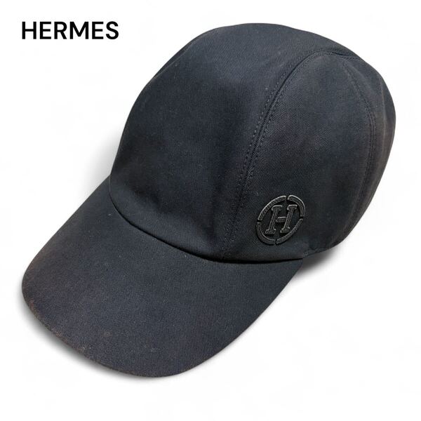 HERMES エルメス Hサークル ロゴ キャップ 58