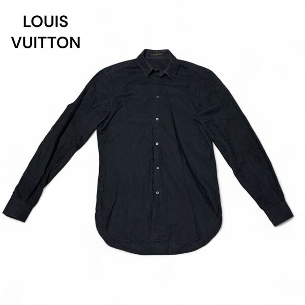 LOUIS VUITTON ルイヴィトン LV ドット ロングシャツ XS