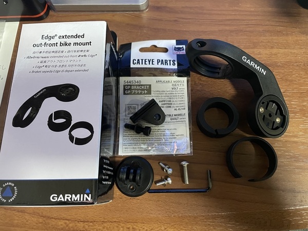 ガーミンマウント out-front bike mount GoProアダプター キャットアイブラケットセット 未使用