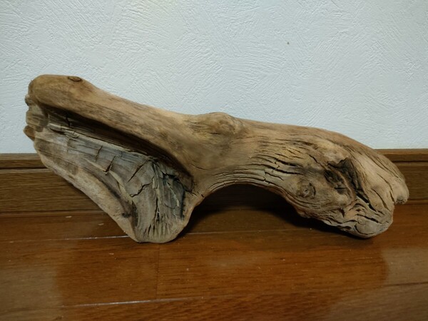 ☆天然流木 水槽 1点物 アクアリウム オブジェ アート 34×13×7cm 大和川 河口 爬虫類 めだか 魚 トカゲ ヘビ 老木