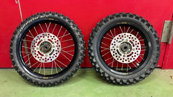 Kawasaki KX65 EXCEL Rim 前後セット (カワサキ エクセルリム エキセルリム ホイール)