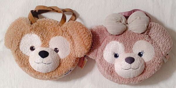 TDS ダッフィー シェリーメイ フェイスバッグ ディズニーシー トートバッグ ショルダーバッグ バラ売り不可