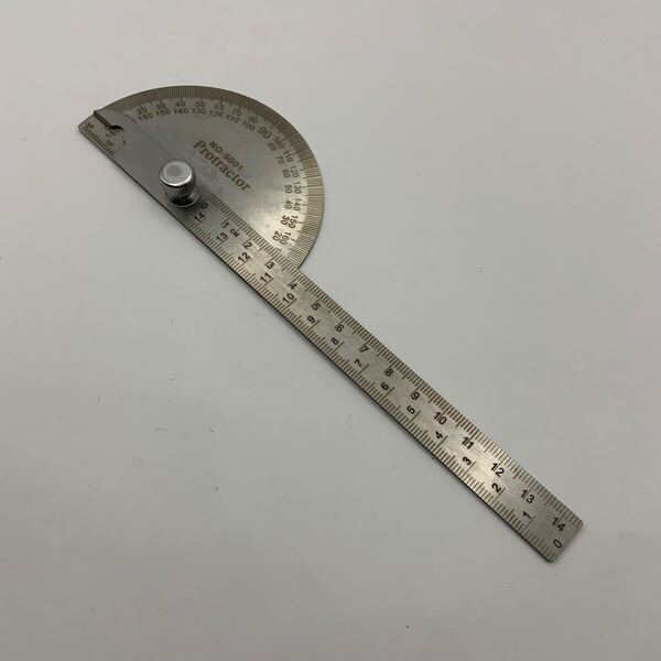 ゴニオメーター ステンレス 角度計 分度器 10cm