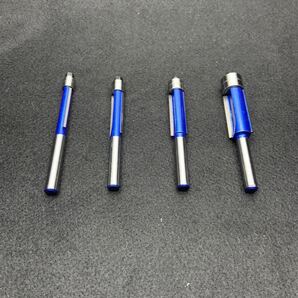 ベアリングビット 4個 トリマー ルーター 木工 DIY 1/4