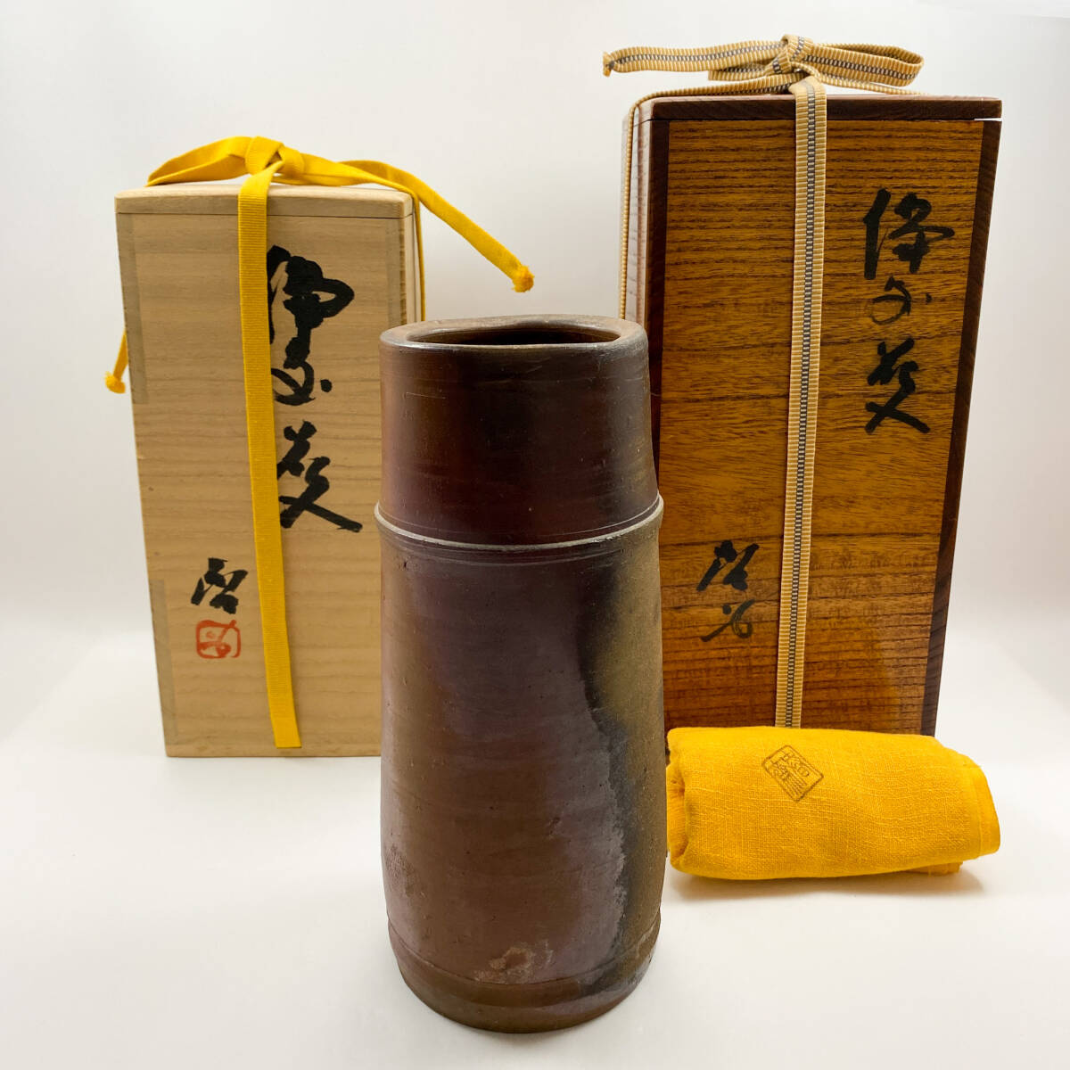 【人間国宝 藤原啓】備前焼 四方花入 花瓶 伝統工芸品 古美術※共箱付 Yahoo!オークション -「備前焼 藤原啓」(花器、壷) (備前)の落札