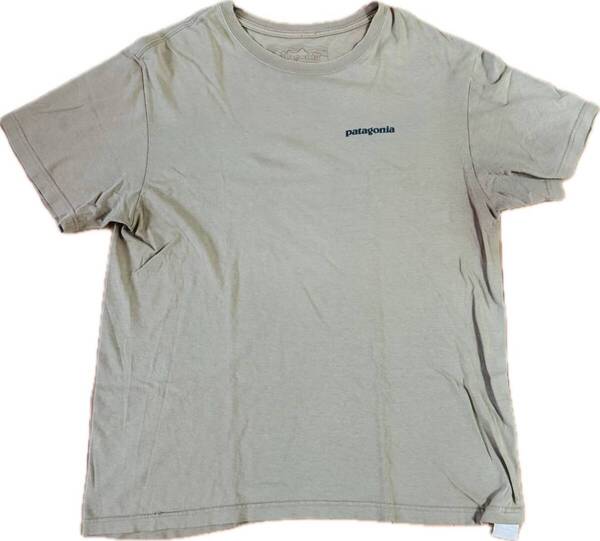 【送料無料】【即決】【USED】patagonia/パタゴニア/Tシャツ/M/カーキ/メキシコ製/240740