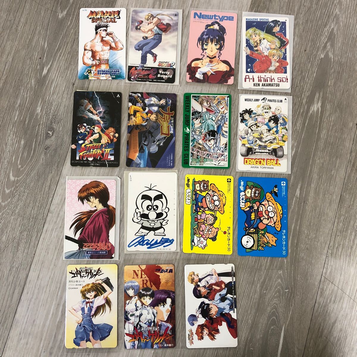 テレフォンカード(ドラゴンボール・こち亀・るろうに剣心)未使用品