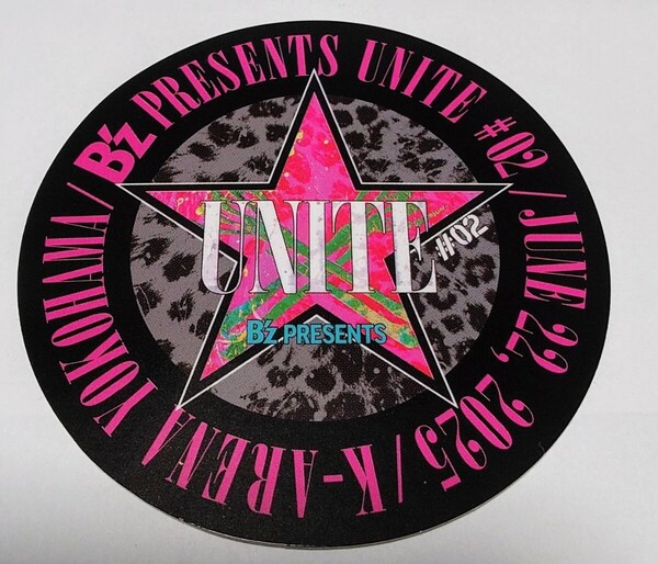 B'z PRESENTS UNITE #02 会場限定ロゴステッカー B'z マキシマムザホルモン