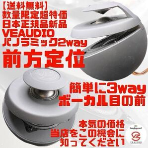 【送料無料】再入荷数量限定【正規輸入】VEAUDIO パノラミック2wayスピーカー ツイーター スコーカー 同軸 コアキシャル 3way化にも