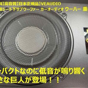 【送料無料】高音質【日本正規品】VEAUDIO アンプ内蔵シート下サブウーファー カーオーディオ ウーファー 重低音