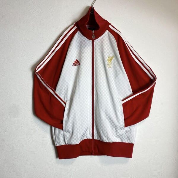 【入手困難】adidasリヴァプール ジャージ イングランド バイカラー2XLサイズ アディダス トラックジャケット プレミア サッカー 赤 白