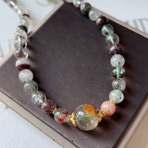 ◇ガーデンクォーツ(庭園水晶)◇パワーストーン◇ネックレス◇パワーストーン◇天然石◇巾着袋付き◇プレゼントにも037P6202