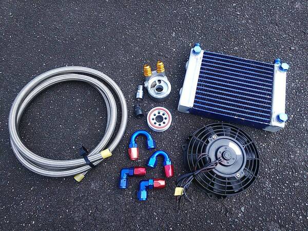 希少 SKID Racing 放熱塗装 アルミサイドタンク オイルクーラー トラスト ブロック 86 BRZ ZN6 ZN8 ZC6 ZD8 WRX レヴォーグ FA20 FA24 汎用