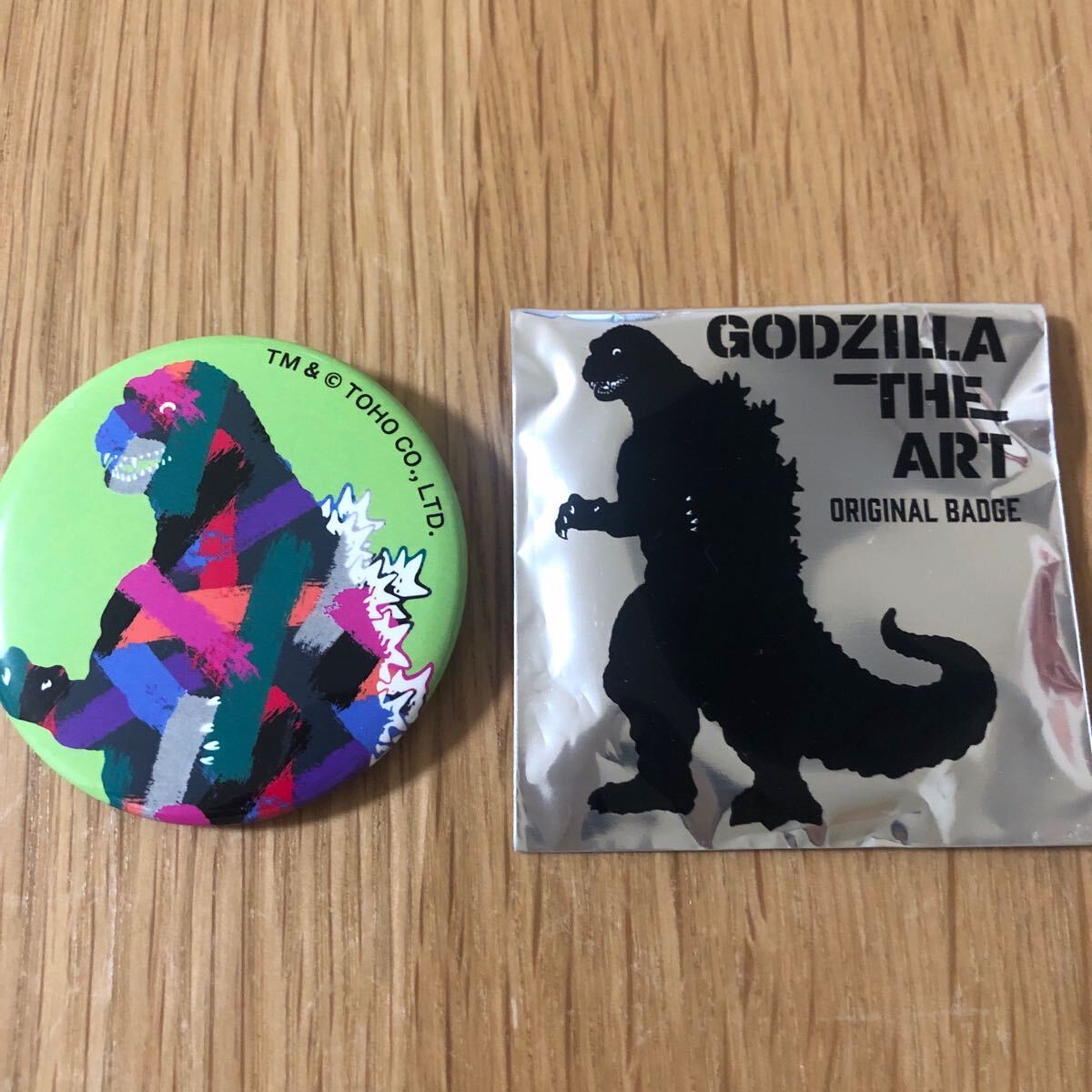 ゴジラ缶バッチ 缶バッジ GODZILLA ゴジラ 昭和レトロ 東宝映像