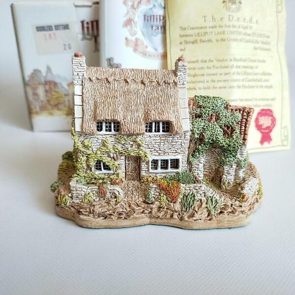 リリパットレーン LILLIPUT LANE「Cobblers Cottage」ミニチュアハウス イギリス 英国 置物 ヴィンテージ アンティーク ハンドメイド