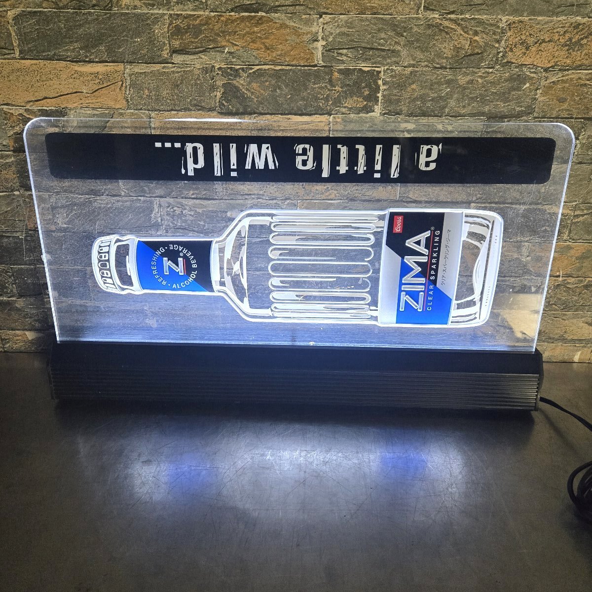 PON ZIMA ネオン看板 中古品 PON様専用 ZIMA ネオン看板 中古品(ZIMA ネオンサイン ネオン管