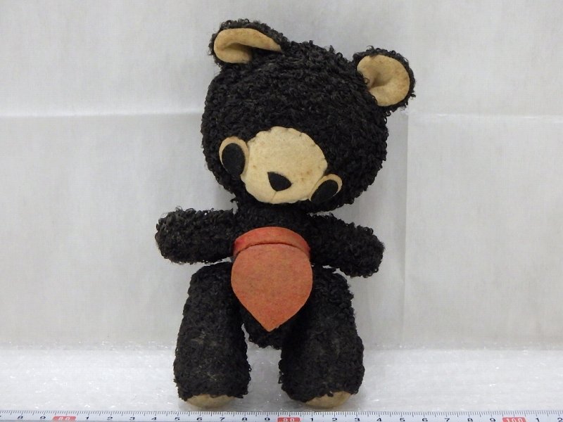 ビンテージドール　美品　オルゴール付きキョロ目のベア　くま　クマ　レトロ 308]アンティーク/ヴィンテージ DDRベア 14cm | .usagi